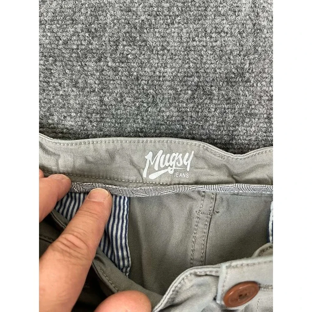 Mugsy Jeans Damen Shorts Mens 42 Green Stretch Chino Casual 8 Inch Inseam Summer